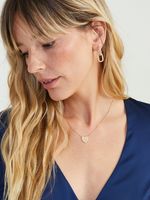 Crystal Heart Charm Necklace