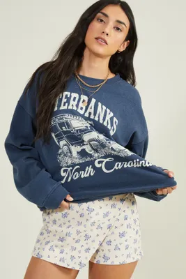 Outer Banks Oversized Fleece Sweatshirt