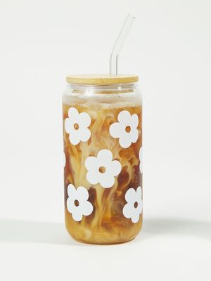 Flower Glass Coffee Cup