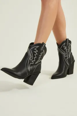 Nikki Stitched Western Boots