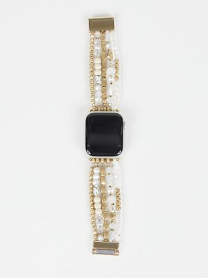 Neutral Beaded Smart Watch Band