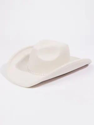 Pearl Trim Cowboy Hat