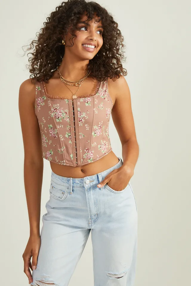 Altar'd State Vanessa Floral Corset Top