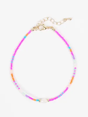 Mixed Bead Pearl Anklet