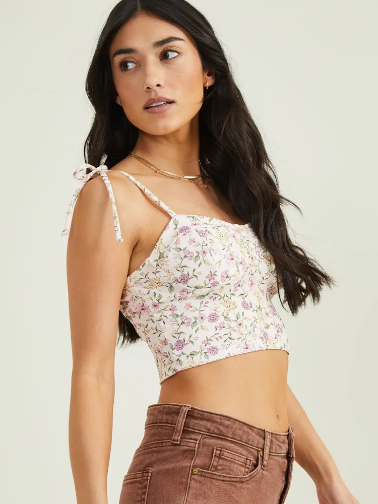 Avril Floral Corset Top
