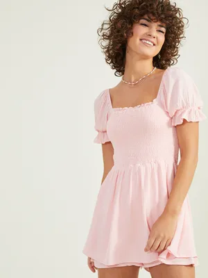 Christelle Puff Sleeve Romper
