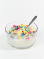 Frooty Pebbles Cereal Bowl Candle