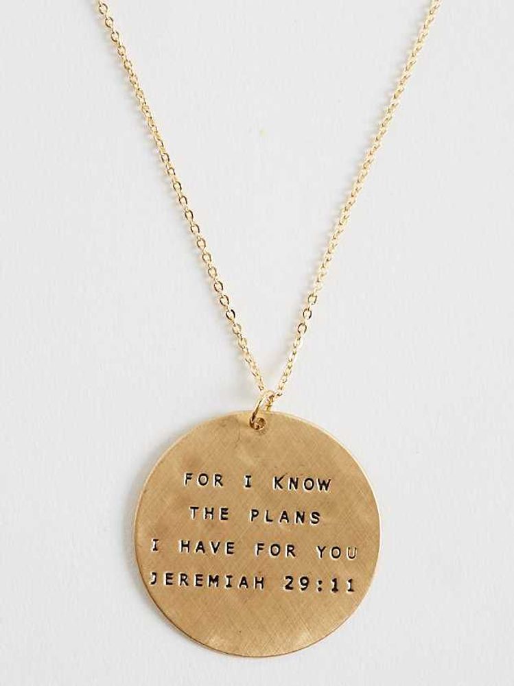 For I Know the Plans Necklace