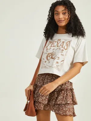 Texas Rodeo Cropped Tee