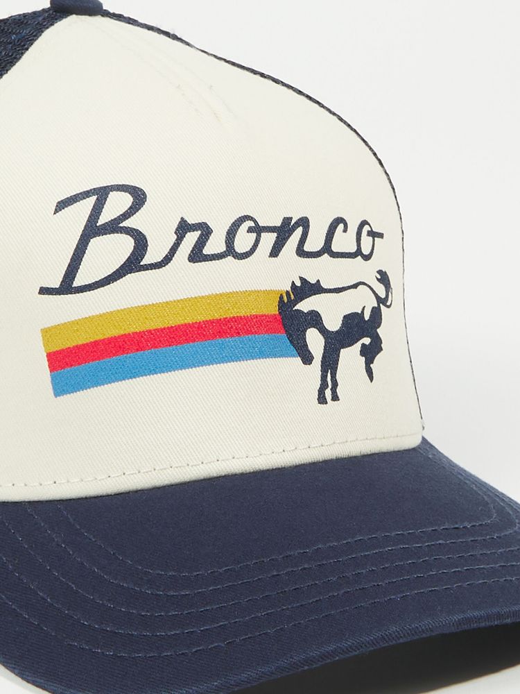 Striped Bronco Trucker Hat