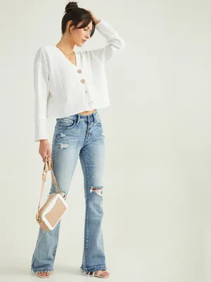Lucy Fray Hem Flare Jeans