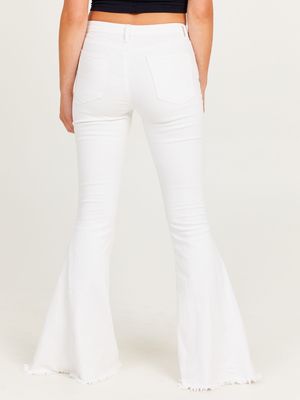 Tennley White Flare Jeans