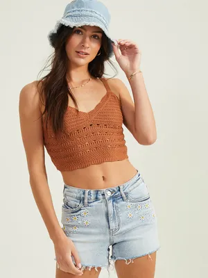 Payton Daisy Denim Shorts