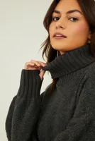 Billie Boucle Turtleneck Sweater