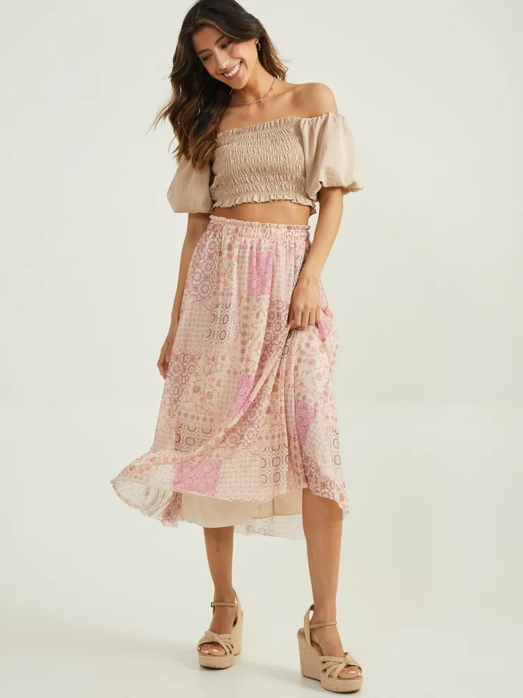 Amara Mesh Midi Skirt