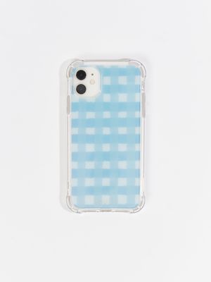 Blue Gingham iPhone 11 Case