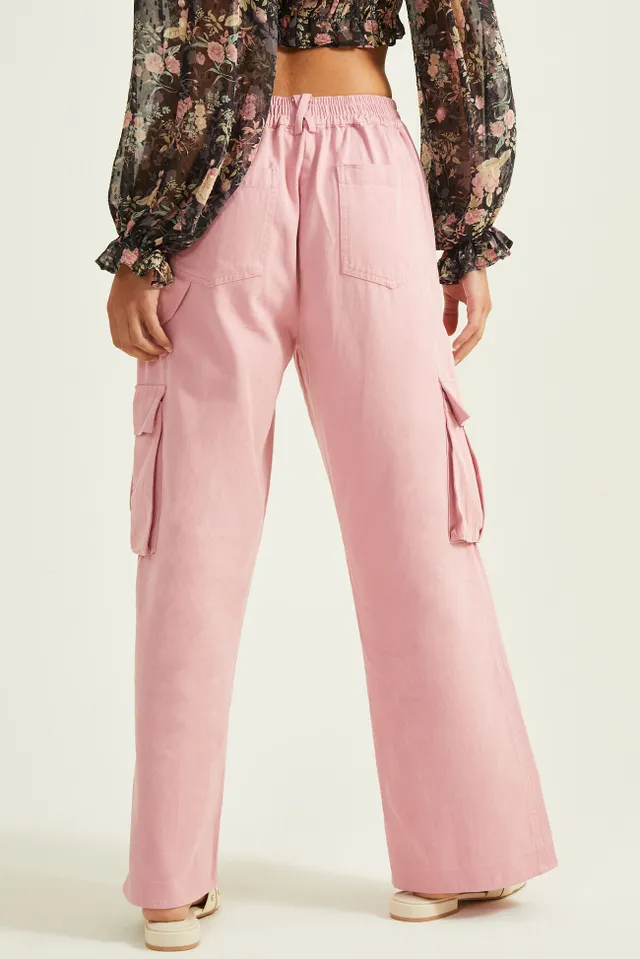 PacSun Pink Baggy Cargo Pants