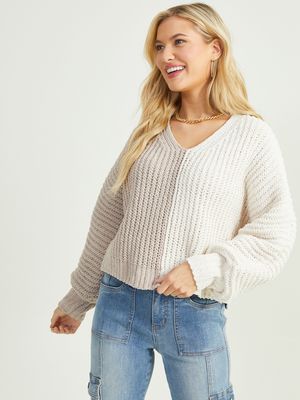 Split Tone Chenille Sweater