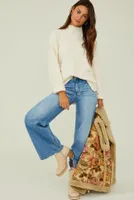 Mae Mock Neck Tunic Sweater