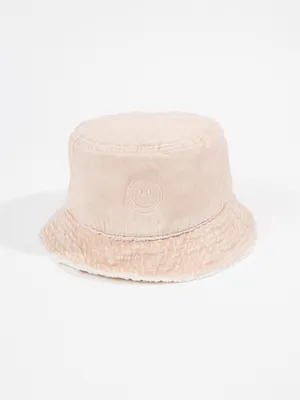 Smiley Tonal Bucket Hat