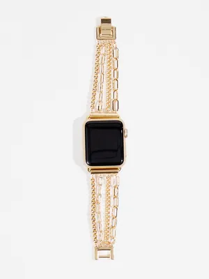 Paperclip Chain Layered Watch Band