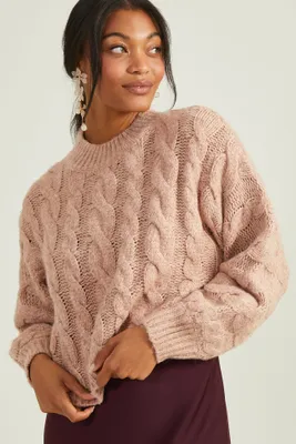 Maeve Cable Knit Sweater