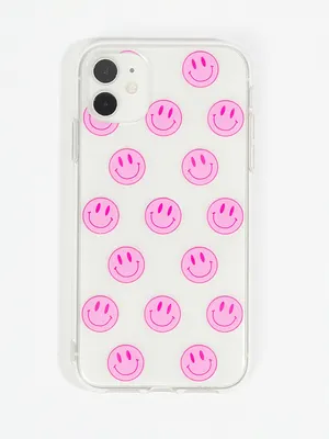 Pink Smiley iPhone Case