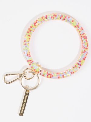 Spread Kindness Glitter Ring Keychain