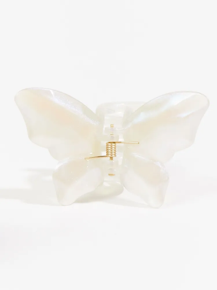 Iridescent Butterfly Claw Clip