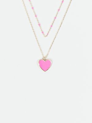 Dashing Heart Charm Necklace