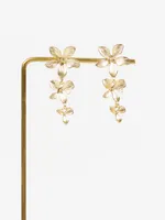 Cascading Flower Dangle Earrings