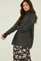Billie Boucle Turtleneck Sweater