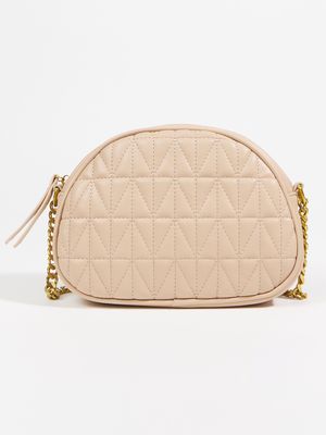 Quilted Arch Crossbody Bag