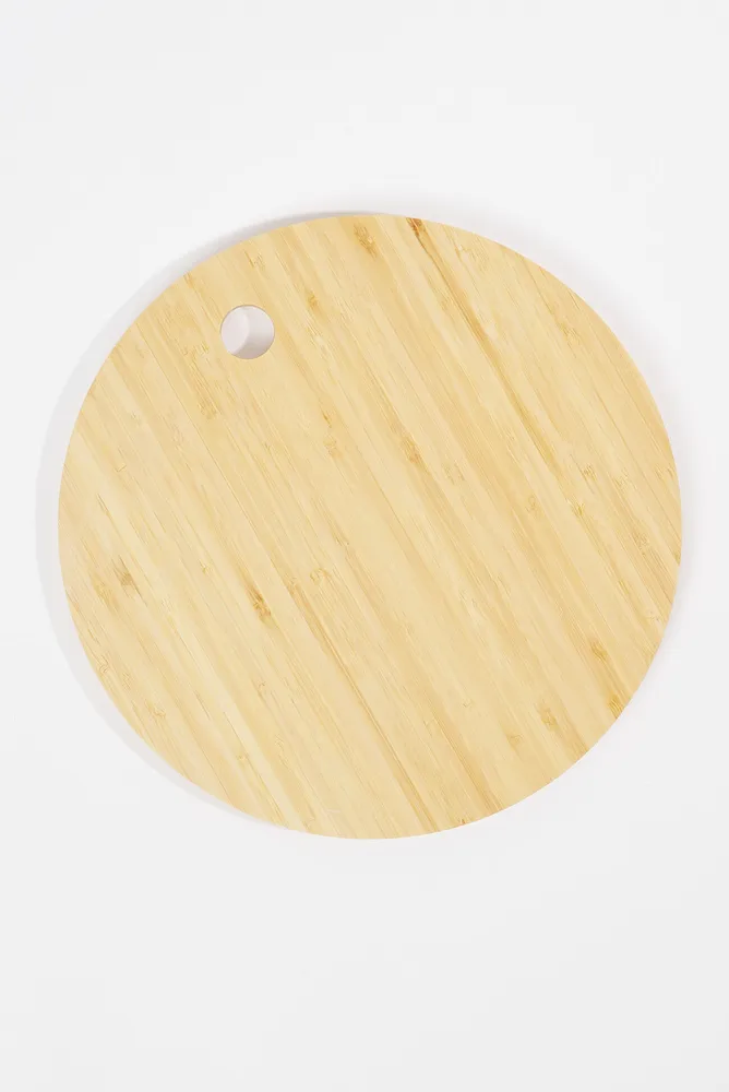 Daisy Meadow Round Wooden Cutting Board
