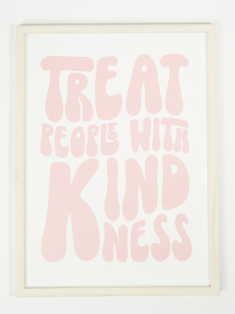 Treat People With Kindness Wall Art