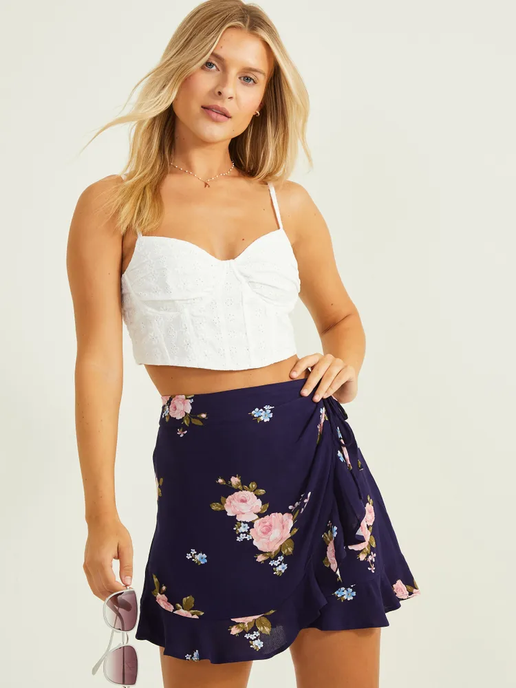 Hayden Floral Wrap Skirt