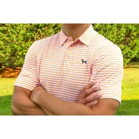 Ahs | Volunteer Traditions Bluetick Heather Stripe Polo Alumni Hall