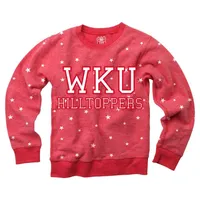 Wku | Kids Reverse Fleece Crew Sweatshirt Alumni Hall