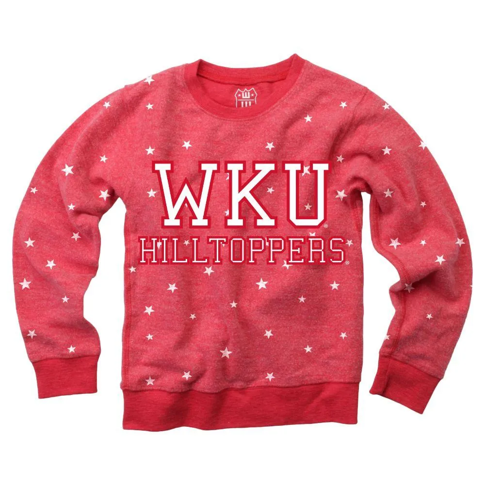 Wku | Toddler Reverse Fleece Crew Sweatshirt Alumni Hall