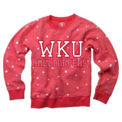 Wku | Toddler Reverse Fleece Crew Sweatshirt Alumni Hall