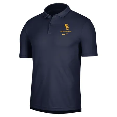 Wvu | West Virginia Nike Dri- Fit Vault Logo Polo Alumni Hall