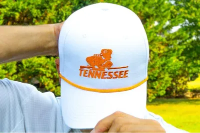 Tennessee New Era 5950 Vols Script Baseball Fitted Hat - CHROME_WHITE