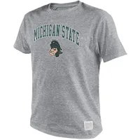 Spartans | Michigan State Vault Arch Over Sparty Mock Twist Tee Alumni Hall