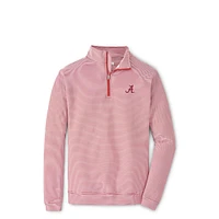 Alabama Peter Millar Perth Mini Stripe Stretch 1/4 Zip Pullover