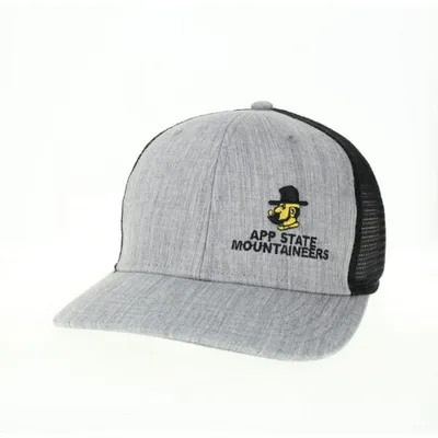  App | Appalachian State Legacy Offset Embroidered Logo Trucker Hat | Alumni Hall