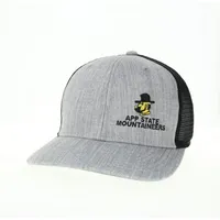  App | Appalachian State Legacy Offset Embroidered Logo Trucker Hat | Alumni Hall