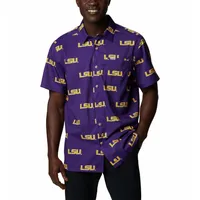 Lsu | Columbia Men's Super Slack Tide Printed Shirt Alumni Hall