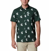 Spartans | Michigan State Columbia Men's Super Slack Tide Printed Shirt Alumni Hall