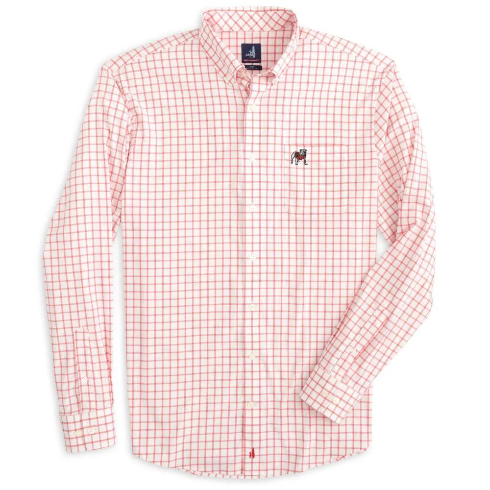 Dawgs | Georgia Johnnie- O Signor Long Sleeve Woven Shirt Alumni Hall