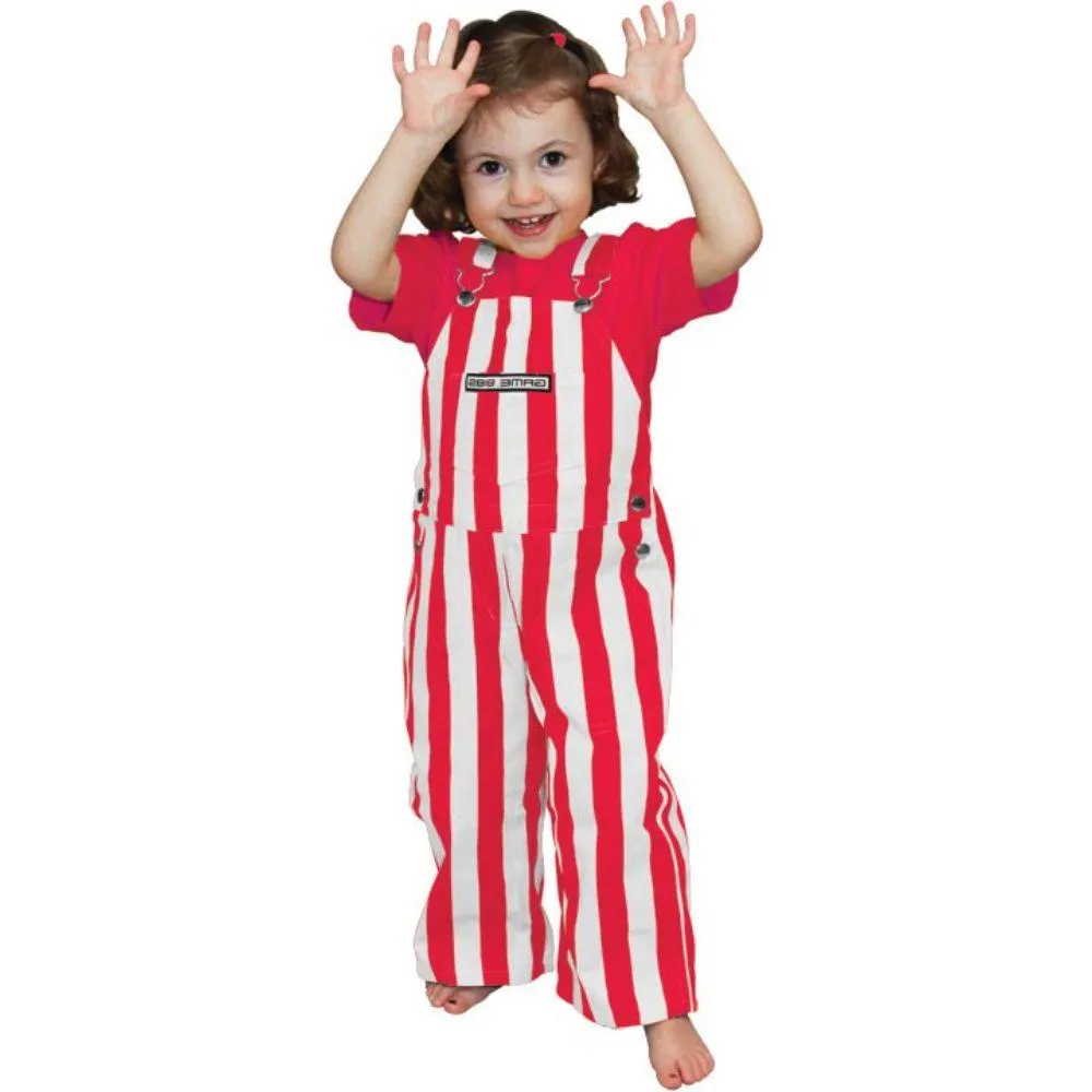 Ahs | Red And White Striped Toddler Game Bibs Alumni Hall